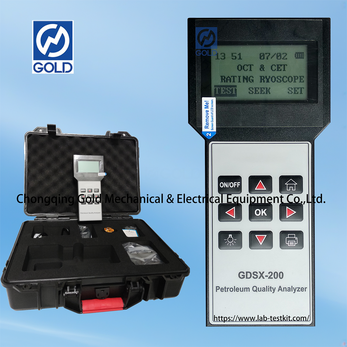 ASTM D2699 Portable Gasoline Octane Number dan Diesel Cetane Number Analyzer ASTM D4737
