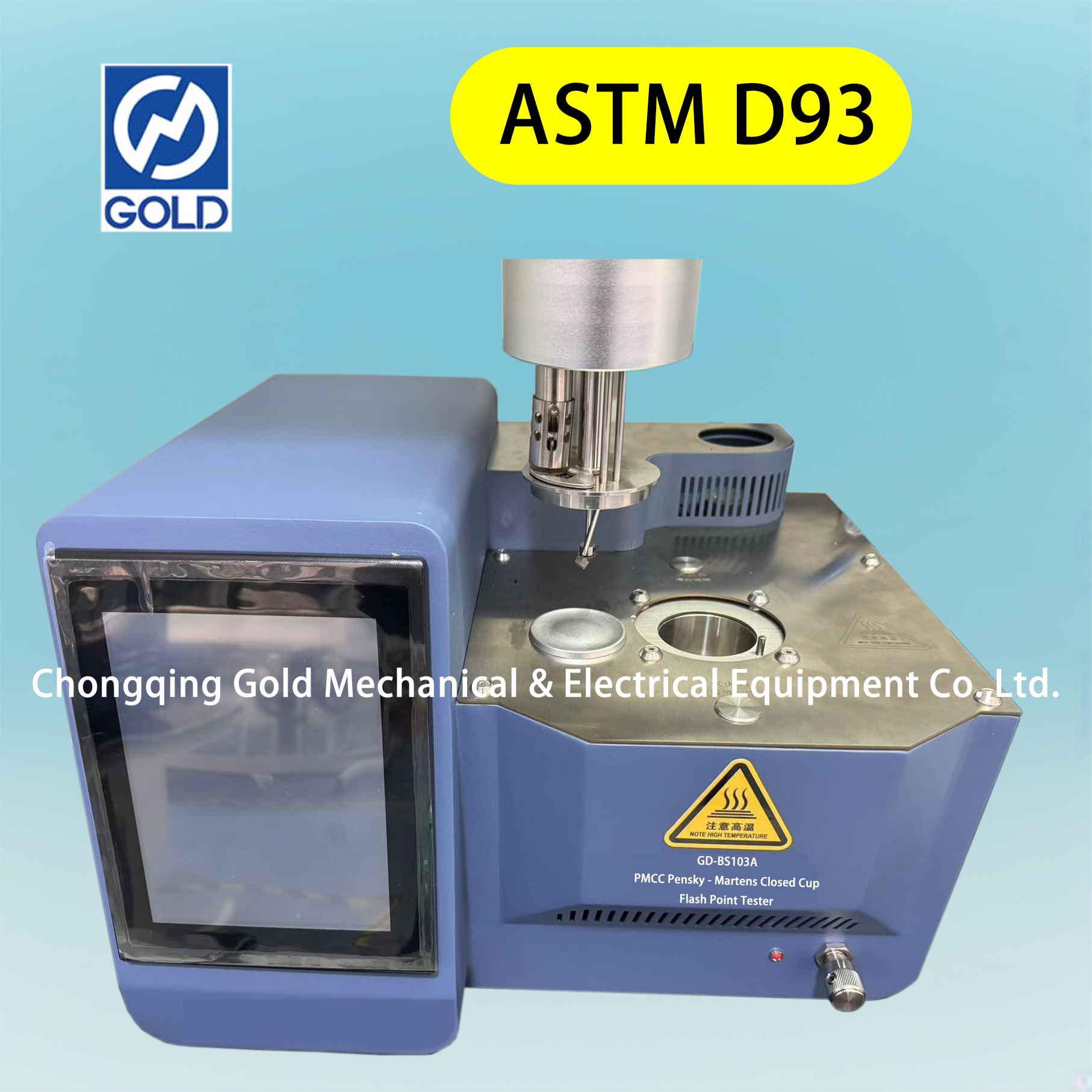 ASTM D93 PMCC Otomatis Pensky - Martens Tertutup Cup Flash Point Tester 