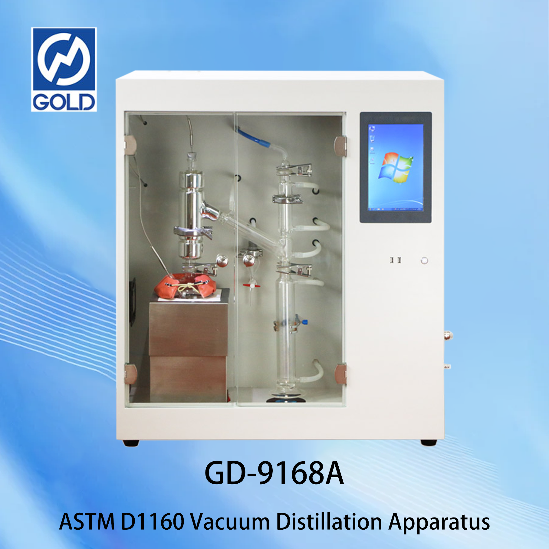 VCAUUM Distilasi Peralatan ASTM D1160 Digital Vacuum Distillation Tester