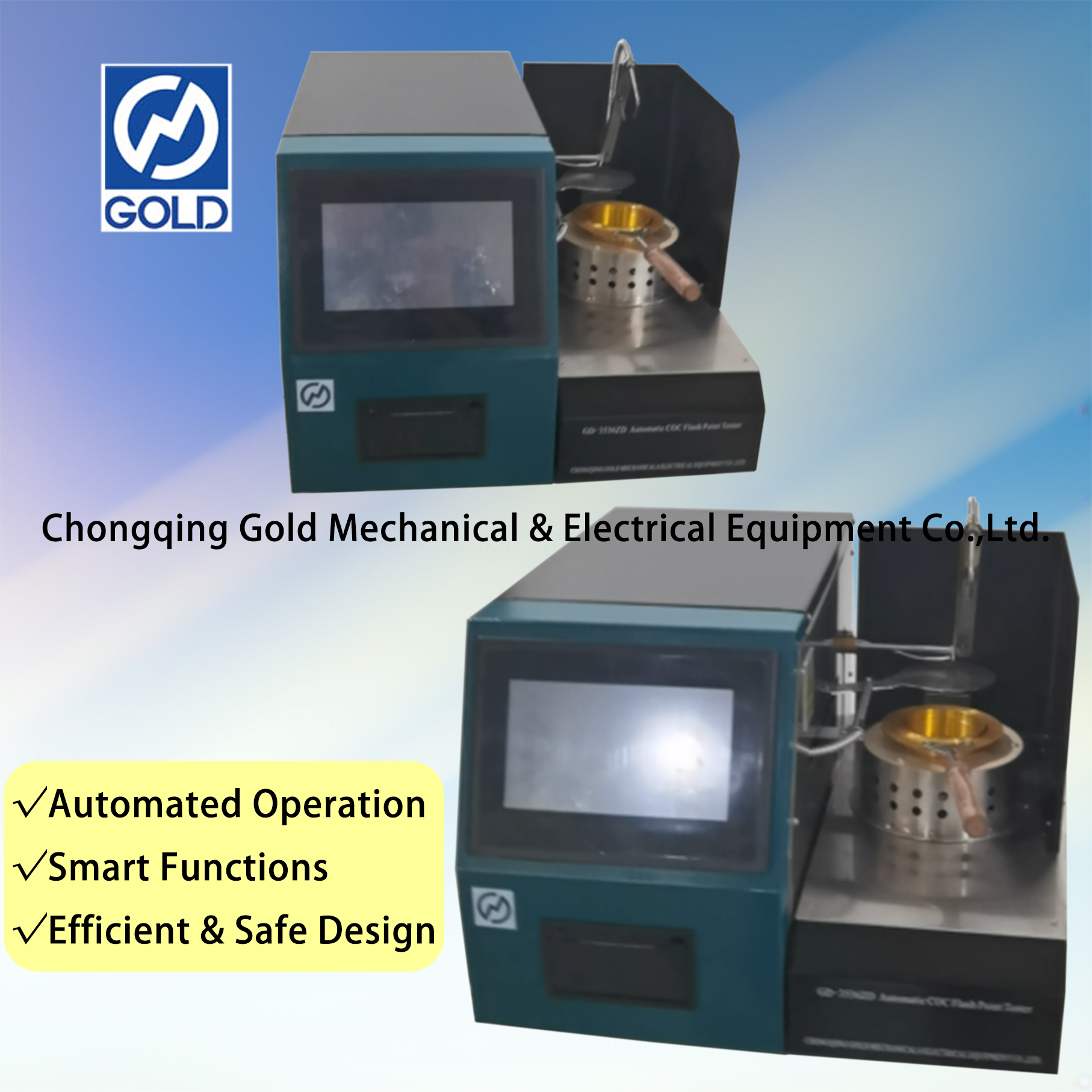 Otomatis COC Flash Point Tester ASTM D92