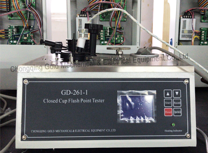 GD-261-1 Layar LCD Semi Auto Pensky Martens Peralatan Uji Titik Flash Cup Tertutup