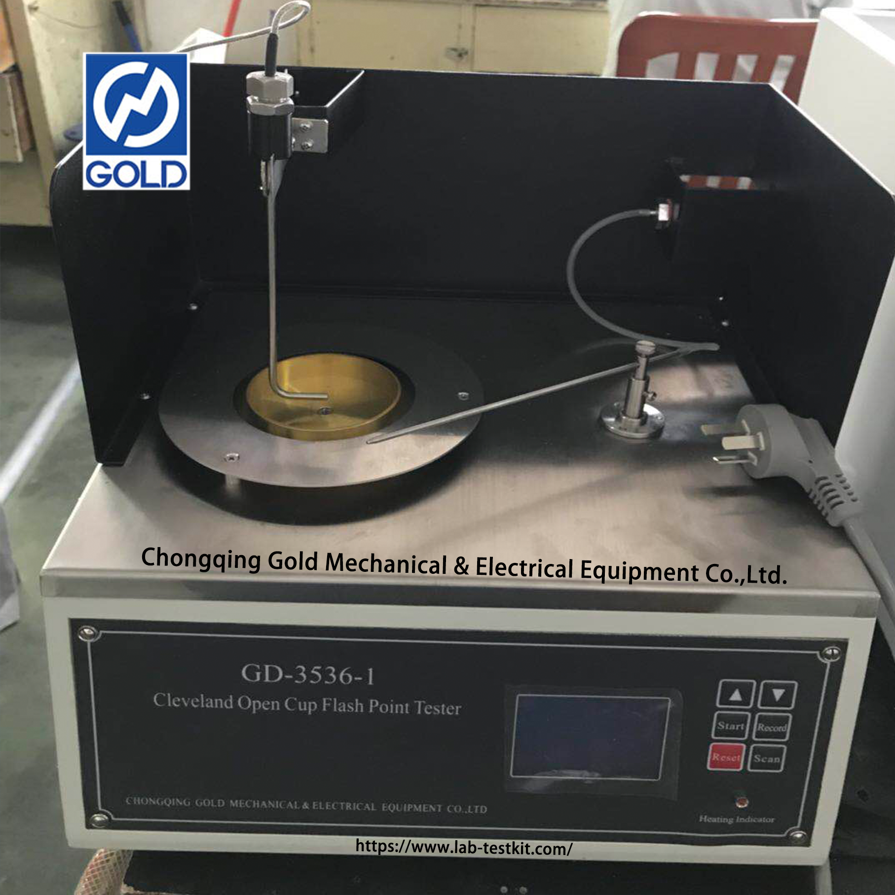 Semi Otomatis Cleveland Open-Cup Flash Point Tester ASTM D92